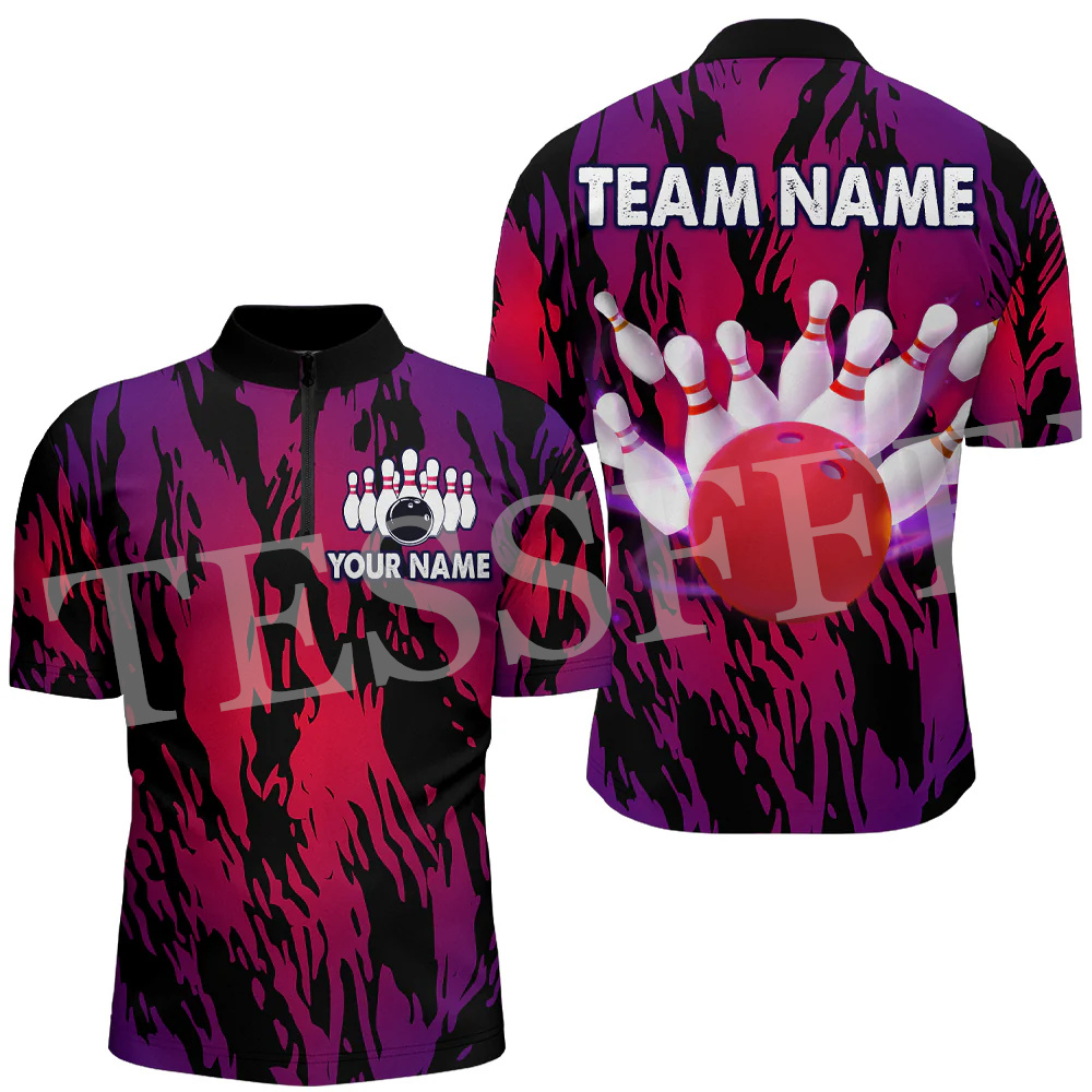 Custom Name Strike Bowling Fla - Short Sleeve Bowling Shirt Retro review and price