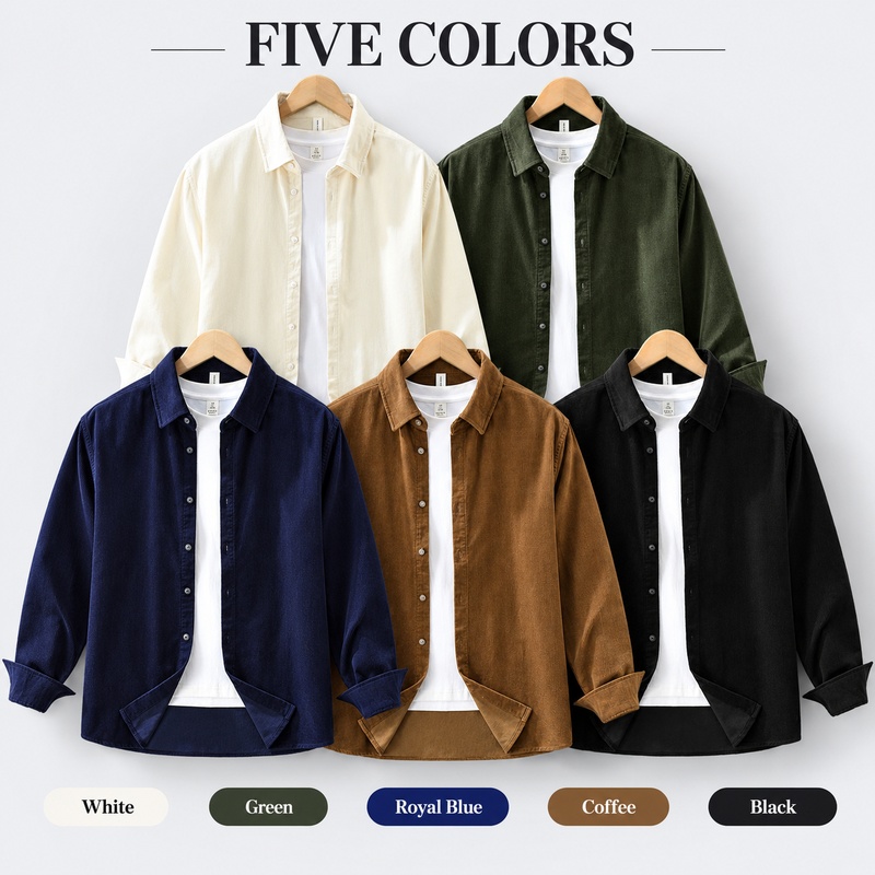 Men's 100% Cotton Corduroy Shi - Corduroy Button Up Shirt Men review and price