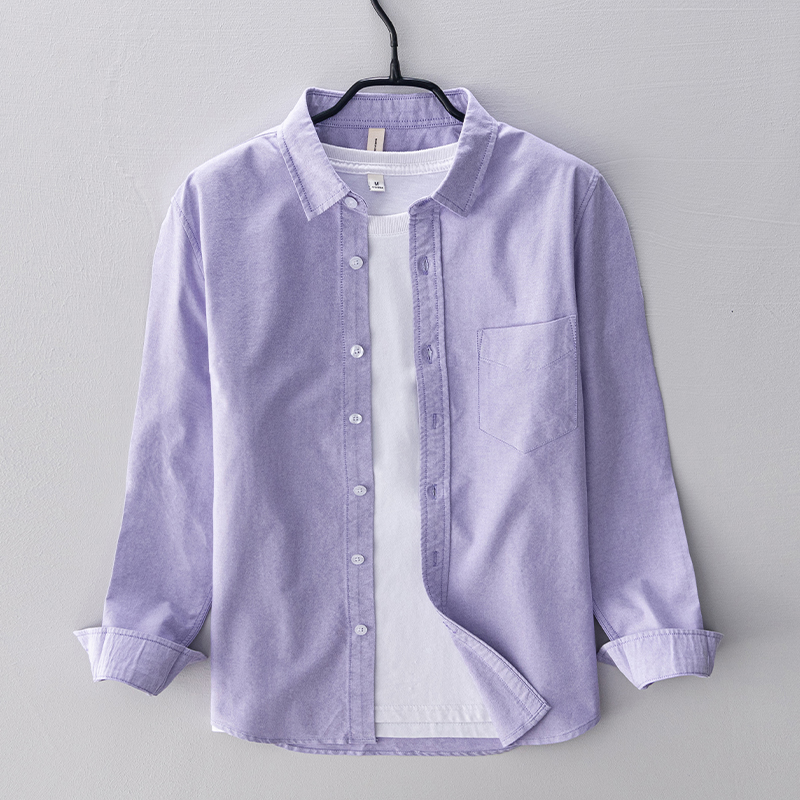 New style long-sleeved brand c - Oxford Cotton Casual Shirt Business review and price