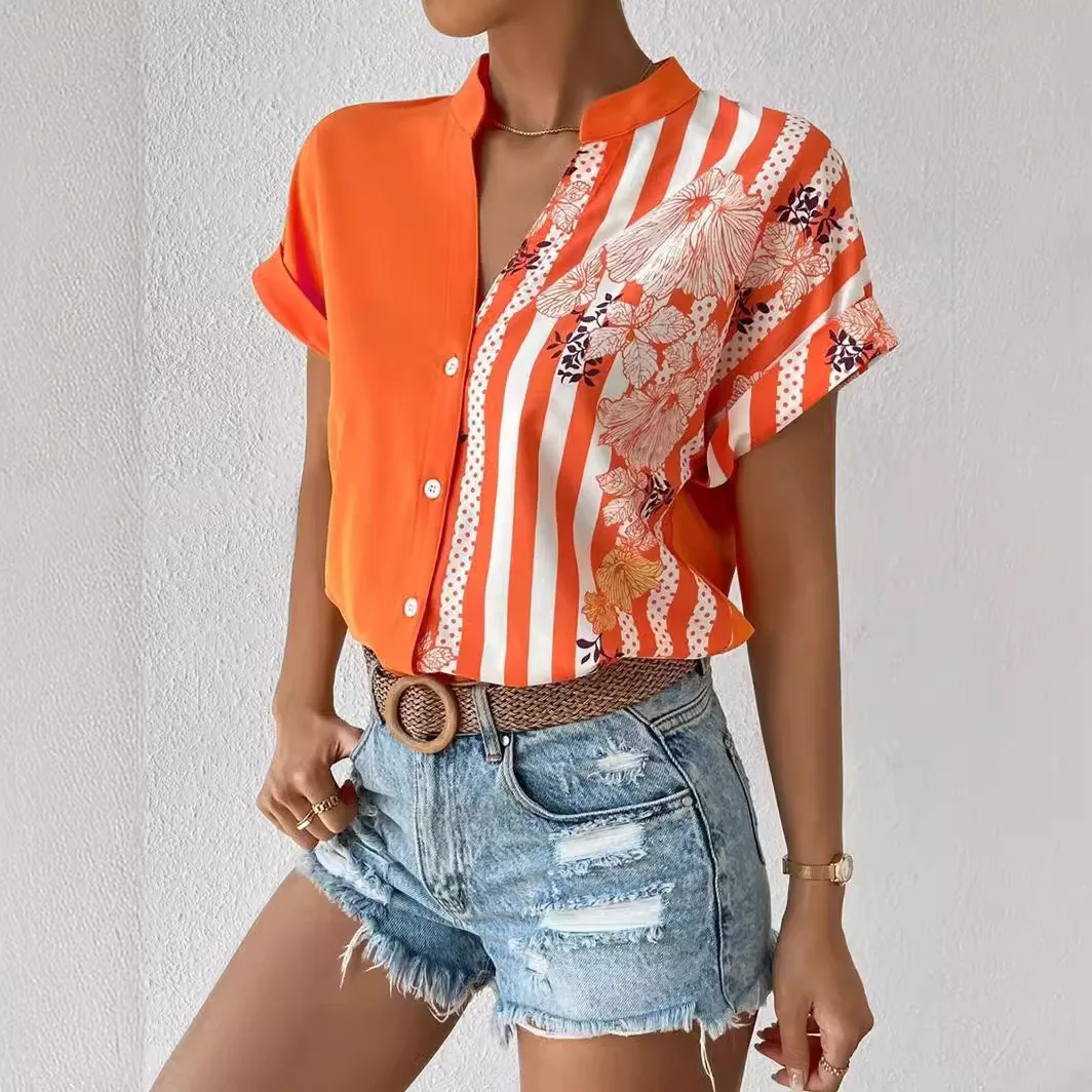 Elegant Fashion Striped Floral - Shirts review and price