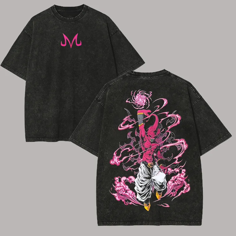 Kid Buu T Shirt Dragon Ball Z  - Acid Wash Vintage Graphic T Shirt review and price