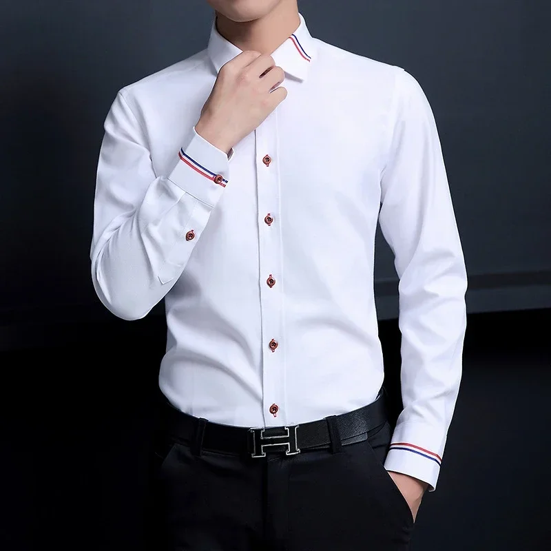 New Men's Shirt Korean Oxford  - Oxford Cotton Casual Shirt Business review and price