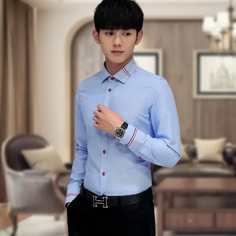 New Men's Shirt Korean Oxford  - Oxford Cotton Casual Shirt Business review and price