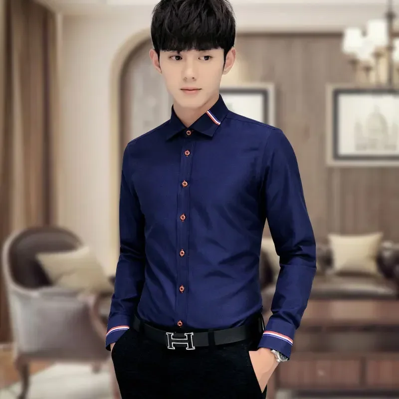 New Men's Shirt Korean Oxford  - Oxford Cotton Casual Shirt Business review and price