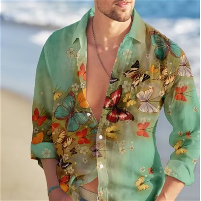 Butterfly Hawaiian Shirts Flor - Vintage Hawaiian Floral Shirt review and price
