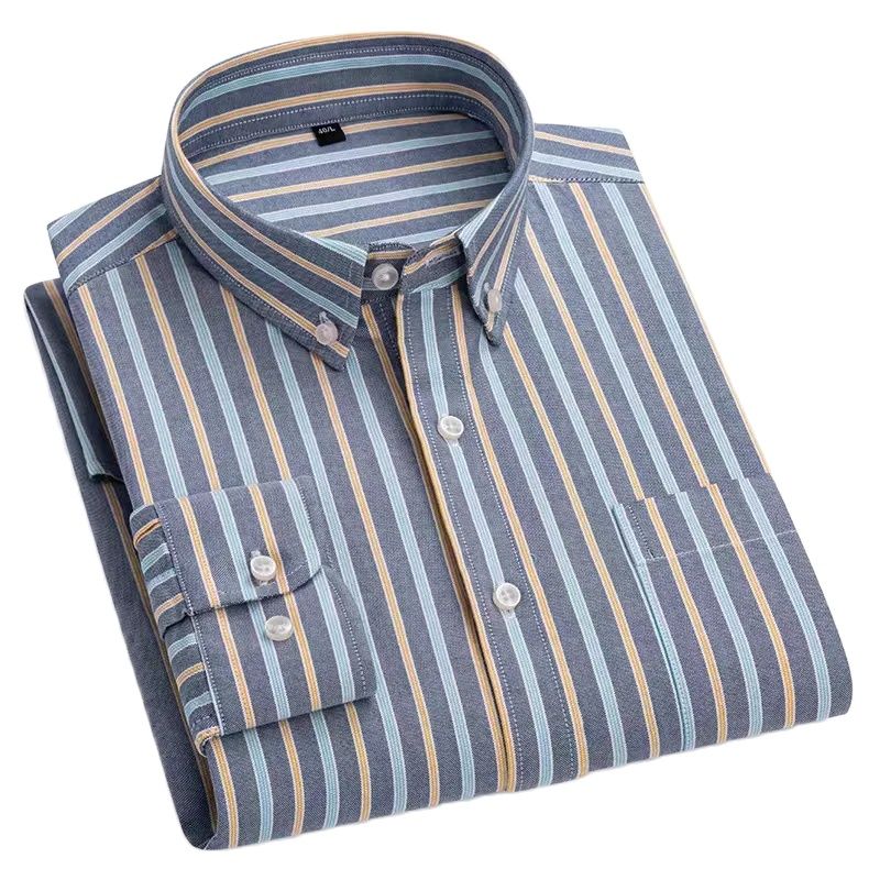 160KG Oversized Shirt Striped  - Oxford Cotton Casual Shirt Business review and price